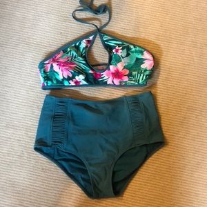 High waisted swimsuit
